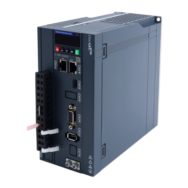 Kit de servomotor AC A6H Serie 1800W EtherCAT 1500rpm 11,50Nm codificador absoluto 17 bits IP67 - A6H-EC1800H3A1-M17 | StepperOnline