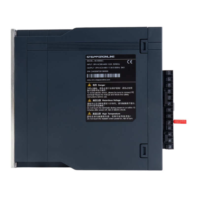 Kit de servomotor AC A6H Serie 2900W EtherCAT 1500rpm 18,60Nm codificador absoluto 17 bits IP67 - A6H-EC2900H3A1-M17 | StepperOnline