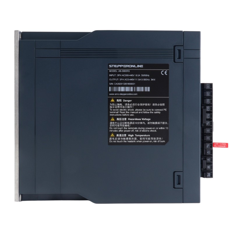 Kit de servomotor AC A6H Serie 2900W RS485 1500rpm 18,60Nm con freno codificador absoluto 17 bits IP67 - A6H-RS2900H3B1-M17 | StepperOnline