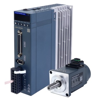 Kit de servomotor de CA RS485 de 100W, serie A6, 3000rpm, 0,32Nm, codificador absoluto de 17 bits, IP67