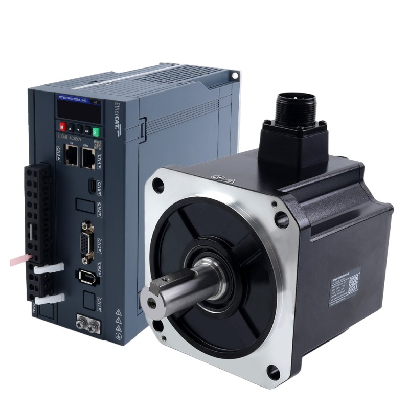 Kit de servomotor AC A6H Serie 1800W EtherCAT 1500rpm 11,50Nm codificador absoluto 17 bits IP67 - A6H-EC1800H3A1-M17 | StepperOnline