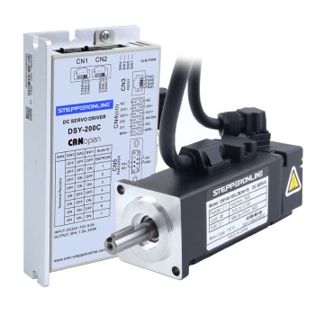 DSY Serie 100W Motor Servo CC CANopen 24-70VDC 0,318Nm con Freno 3000rpm Encoder Incremental 17-Bit IP65