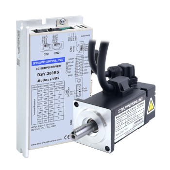 Servomotor deDC RS485 de 100W, serie DSY, 24-70VDC, 0,318Nm, 3000rpm, codificador incremental de 17 bits, IP65