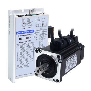 Servomotor de DC RS485 de 200W serie DSY 24-70VDC 0,637Nm con freno 3000rpm codificador incremental de 17 bits IP65