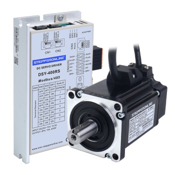 Servomotor de DC RS485 de 400W, serie DSY, 24-70VDC, 1,27Nm, 3000rpm, codificador incremental de 17 bits, IP65