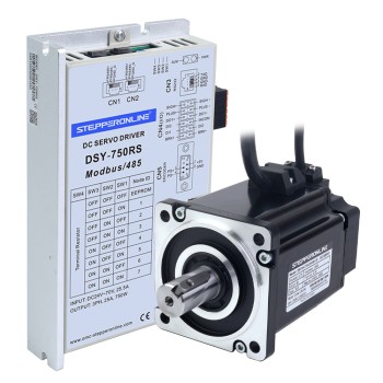Servomotor de DC RS485 de 750W, serie DSY, 24-70VDC Codificador incremental de 17 bits, 2,39Nm, 3000rpm, IP65