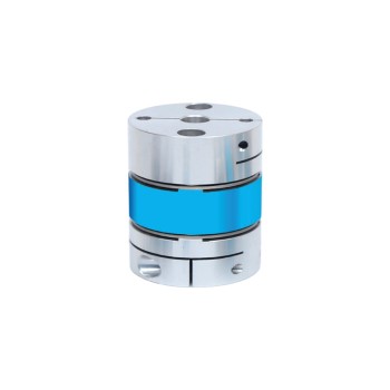 10mm - 28mm Taladro opcional Acoplamiento flexible de doble disco 56x64mm Acoplamiento de eje