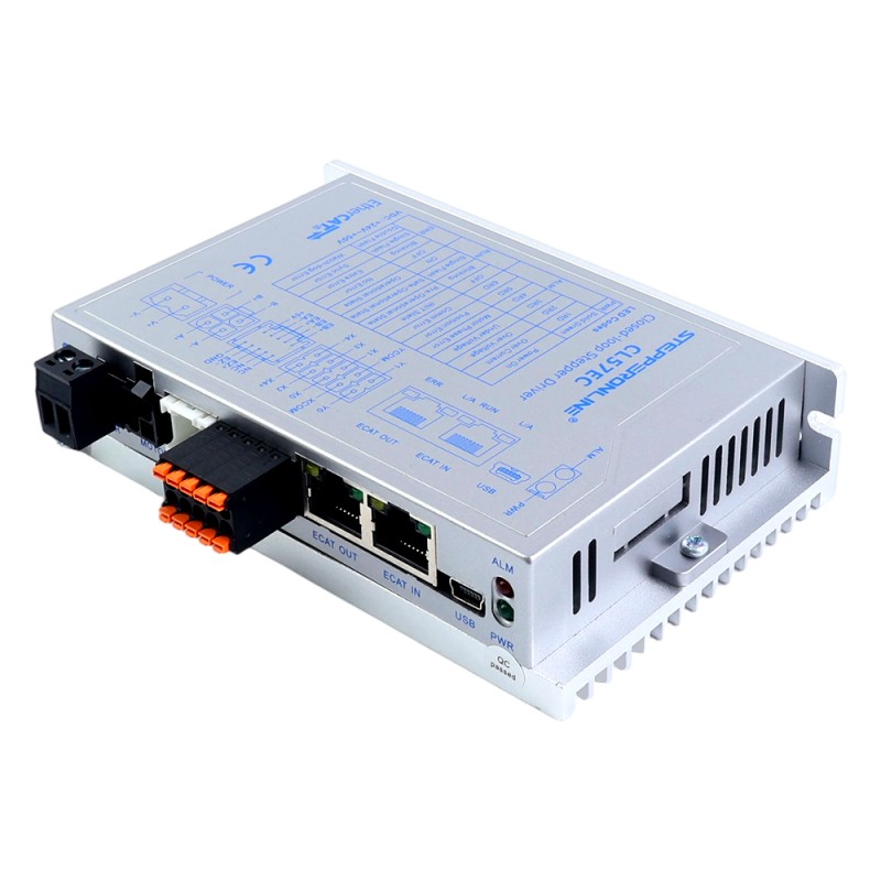 Y Series Controlador para motor paso a paso Closed Loop EtherCAT 0-7,2A 24-50VDC para motor paso a paso Nema 17, 23, 24 - CL57EC | StepperOnline