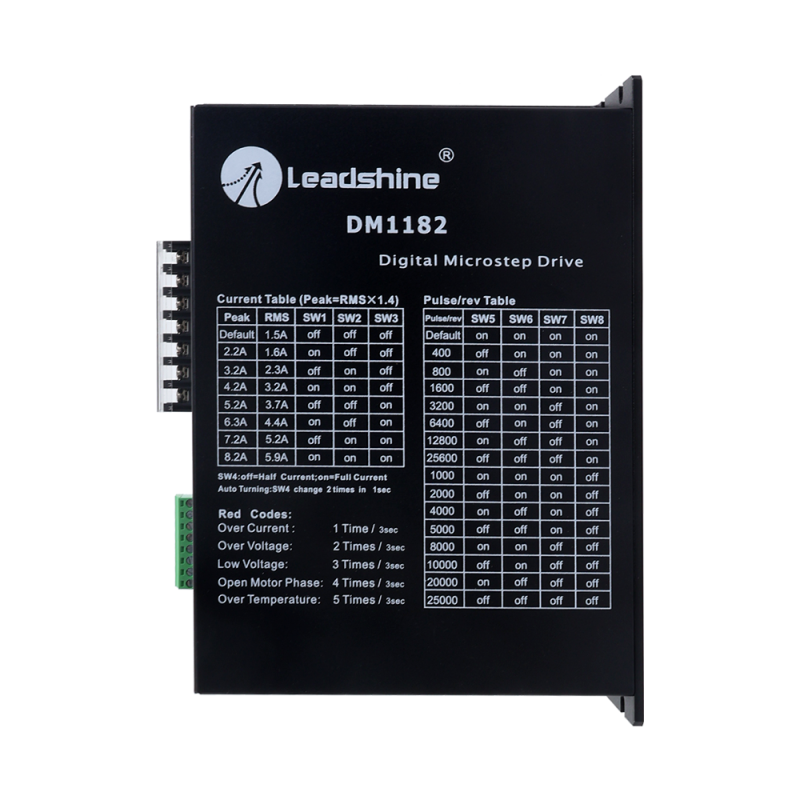 Drivers para motores paso a paso digital 0.5-8.2A 80-150VAC para motor paso a paso Nema 34,42 - DM1182T | StepperOnline
