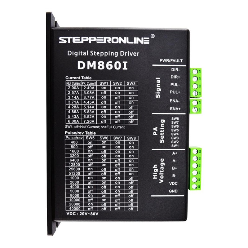 Kit CNC paso a paso de 3 ejes 8,0Nm(1132,89oz.in) Motor paso a paso Nema 34 y controlador y fuente de alimentación de 60V