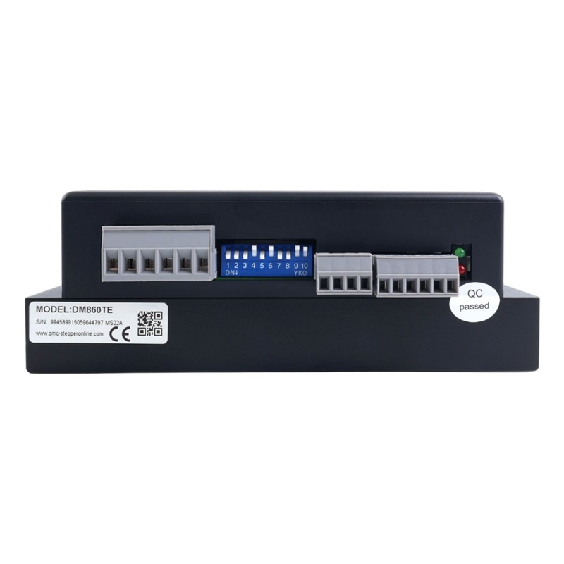 Controlador paso a paso digital serie TE 2,4-7,2A 20-80VAC/30-100VDC para motor Nema 34 - DM860TE | StepperOnline