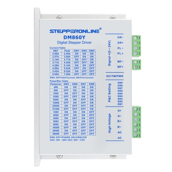 Drivers para motores paso a paso digital serie Y 2.4-7.2A AC18V-80V/DC 36V-110V para motor Nema 34
