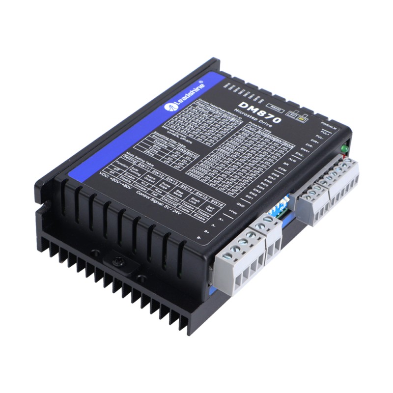 Drivers para motores digital Leadshine 0.5-7.0A 20-80VDC para motor Nema 23, 24, 34