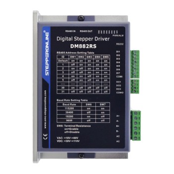 Drivers para motores Modbus RS485 2.1-8.2A 18-80VAC o 30-110VDC para motor Nema 34