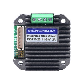 Controlador de motor paso a paso integrado 0.6-2.0A 11-28VDC Versión ultra silenciosa para motor paso a paso NEMA 17