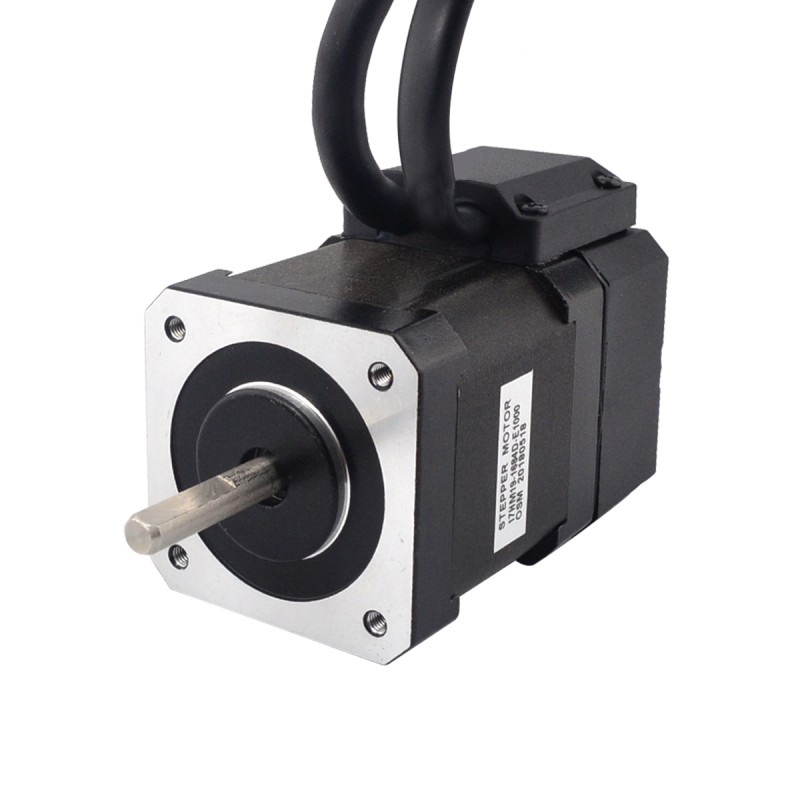 0.9deg Nema 17 Motor paso a paso de circuito cerrado 44Ncm(62.31oz.in) Codificador 1000PPR(4000CPR)