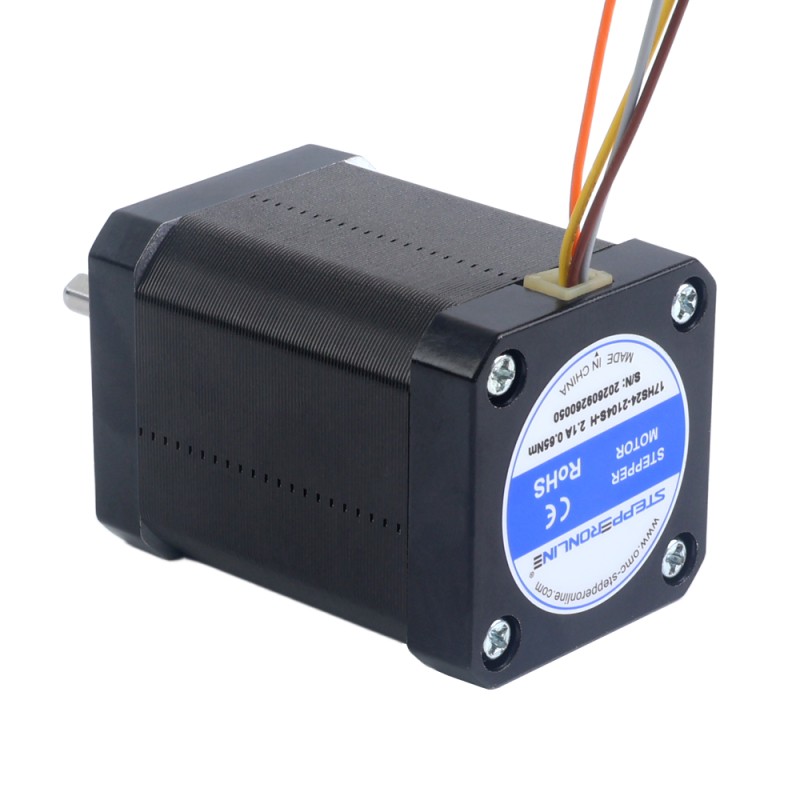 Motor paso a paso de alta temperatura Nema 17 65Ncm(92oz.in) Clase de aislamiento H 180C