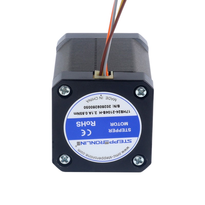 Motor paso a paso de alta temperatura Nema 17 65Ncm(92oz.in) Clase de aislamiento H 180C
