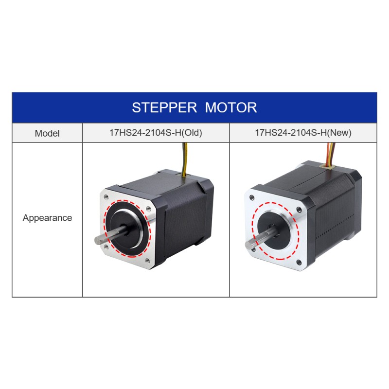Motor paso a paso de alta temperatura Nema 17 65Ncm(92oz.in) Clase de aislamiento H 180C