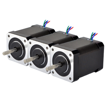 3PCS Nema 17 Bipolar 1.8deg 76Ncm(107.62oz.in) 2.1A 42x42x60mm 4 Cables
