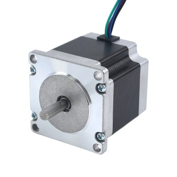 Serie E Nema 23 Motor paso A paso Bipolar 1.8deg 1,24Nm(175,6oz.in) 2,8A 57x57x54mm 4 cables