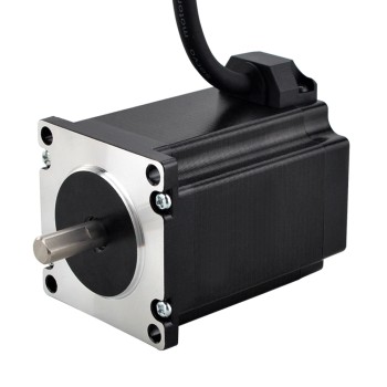 Bipolar Nema 23 de doble eje, 1,8 grados, 1,85Nm(261,98oz.in), 2,8A, 57 x 57 x 76mm, 4 cables