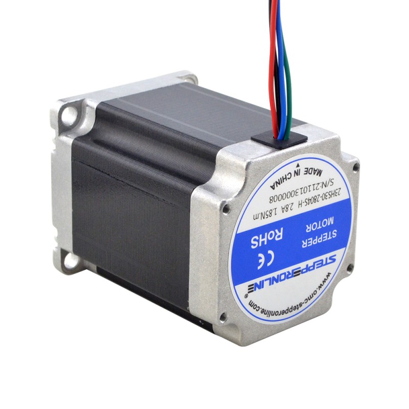 Motor paso a paso de alta temperatura Nema 23 1.85Nm(256.9oz.in) Clase de aislamiento H 180C