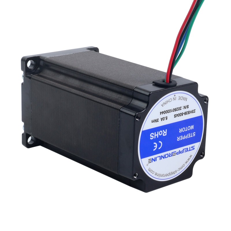 Motor paso a paso Nema 23 bipolar 1,8 grados 3,00Nm(424,83oz.in) 5,0A 57 x 57 x 100mm 4 cables - 23HS39-5004S | StepperOnline