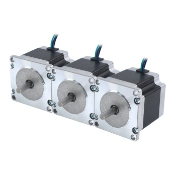 3pcs Serie E Nema 23 Motor paso A paso Bipolar 1.8deg 1,24Nm(175,6oz.in) 2,8A 57x57x54mm 4 cables