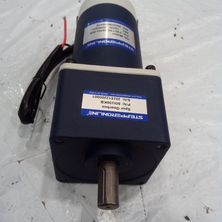 Cepillado 48V 150W 14,33Nm(2029,29oz.in) 100RPM con motor de engranajes CC con caja de cambios rectos 30:1 - F5D150-48GU-30S/5GU30KB | StepperOnline